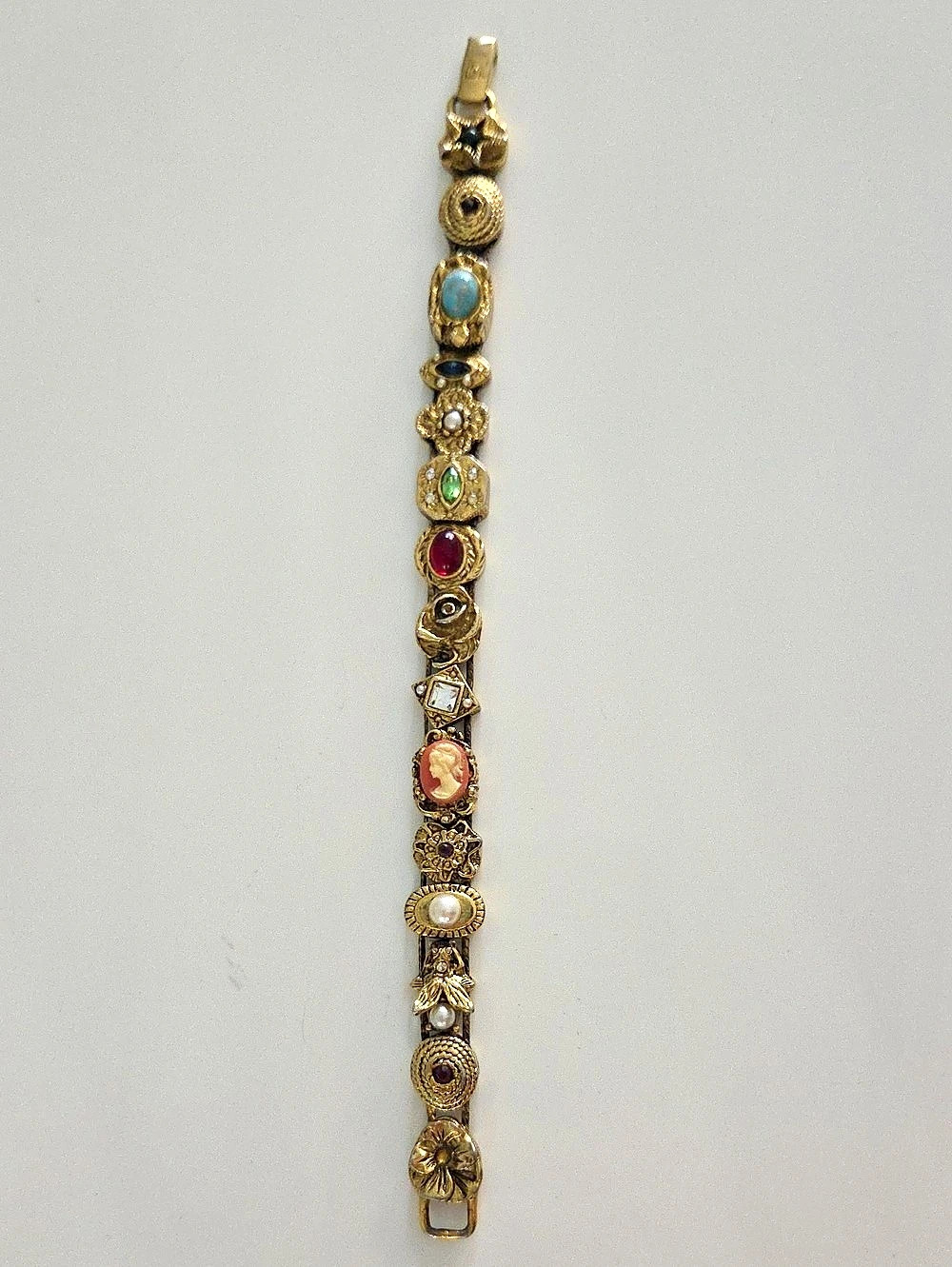 Multicolor Gemstone Statement Bracelet